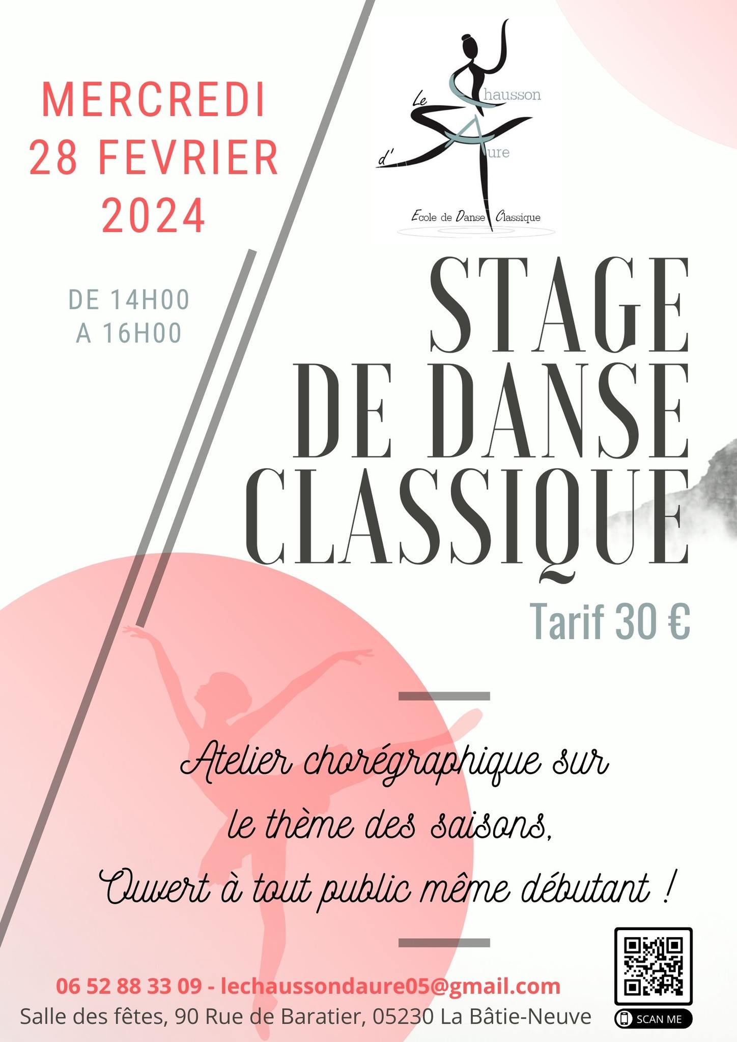 Stage de danse classique - Département des Hautes-Alpes